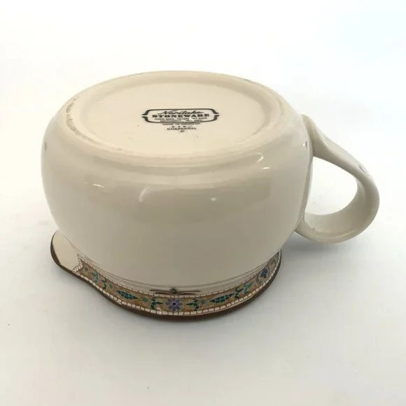 Noritake Chaparral Round Gravy Boat Pitcher 8482 Stoneware 4.5" Width - Picture 7 of 8